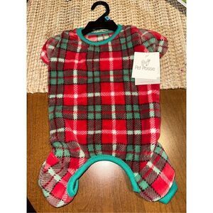 Pet Posse Flannel Dog Romper Size Medium 14”